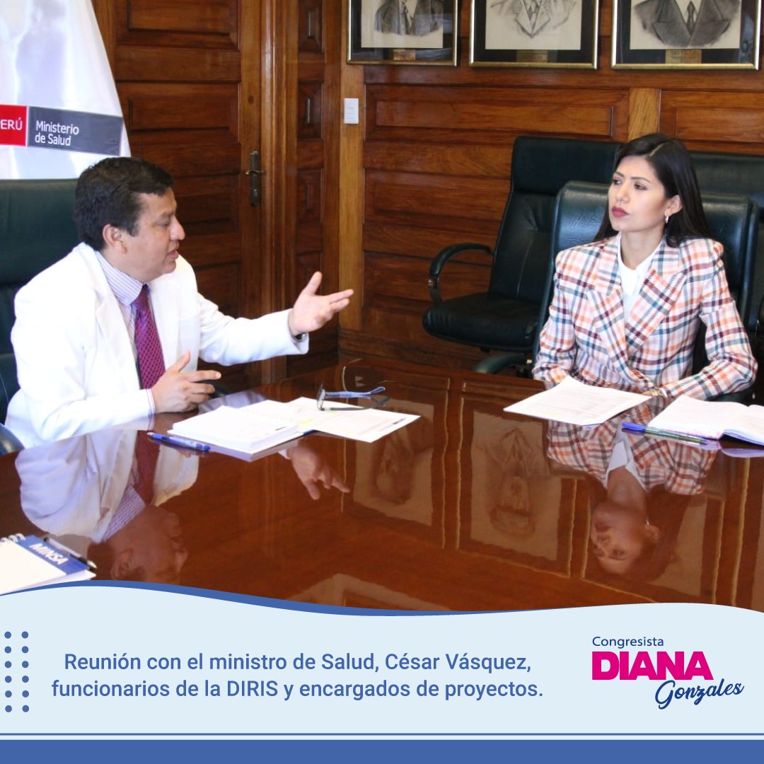 los_pacientes's tweet photo. #ATENCIÓN
La congresista @dianagonzalesd_ sostuvo reunión c/ministro César Vásquez del @Minsa_Peru sobre la reglamentación de la Ley para #EnfermedadesRaras 
"Le expresé al ministro, mi preocupación por la demora en la reglamentación de la #Ley31738". 🧵 #LosPacientesImportan 💙 https://t.co/KPMvxRm4zh