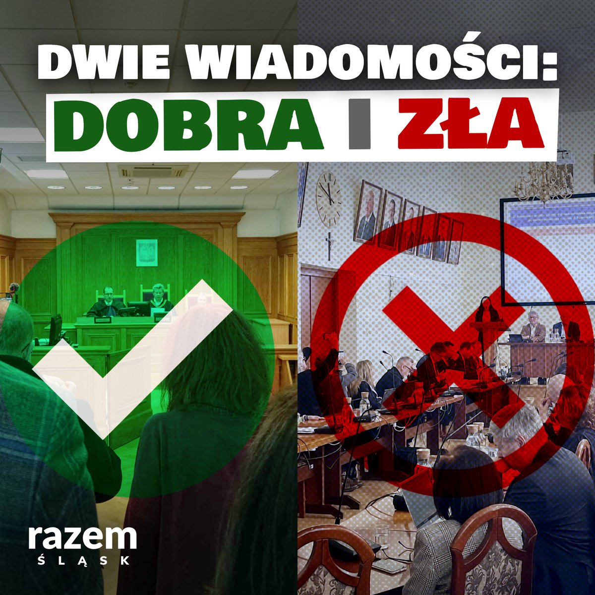 RazemSlask's tweet photo. Mamy dla Was dziś dwie wiadomości: jedną dobrą, a drugą złą.

Dzisiaj, równolegle, miały miejsce dwa ważne wydarzenia, w których uczestniczyli nasi przedstawiciele i przedstawicielki - wyrok WSA ws. inwestycji w Parku Śląskim i obrady RM Katowice ws. drogi w Lasach Panewnickich. https://t.co/MyqyQjDv6q