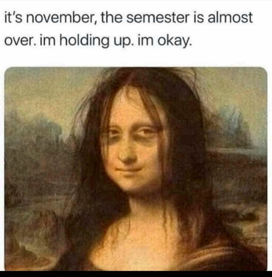 prof_anahi's tweet image. I don't know about you, but this is EXACTLY how I feel right now... #endofthesemester #grading #gradingpapers #semester #AcademicSupport #burntout #