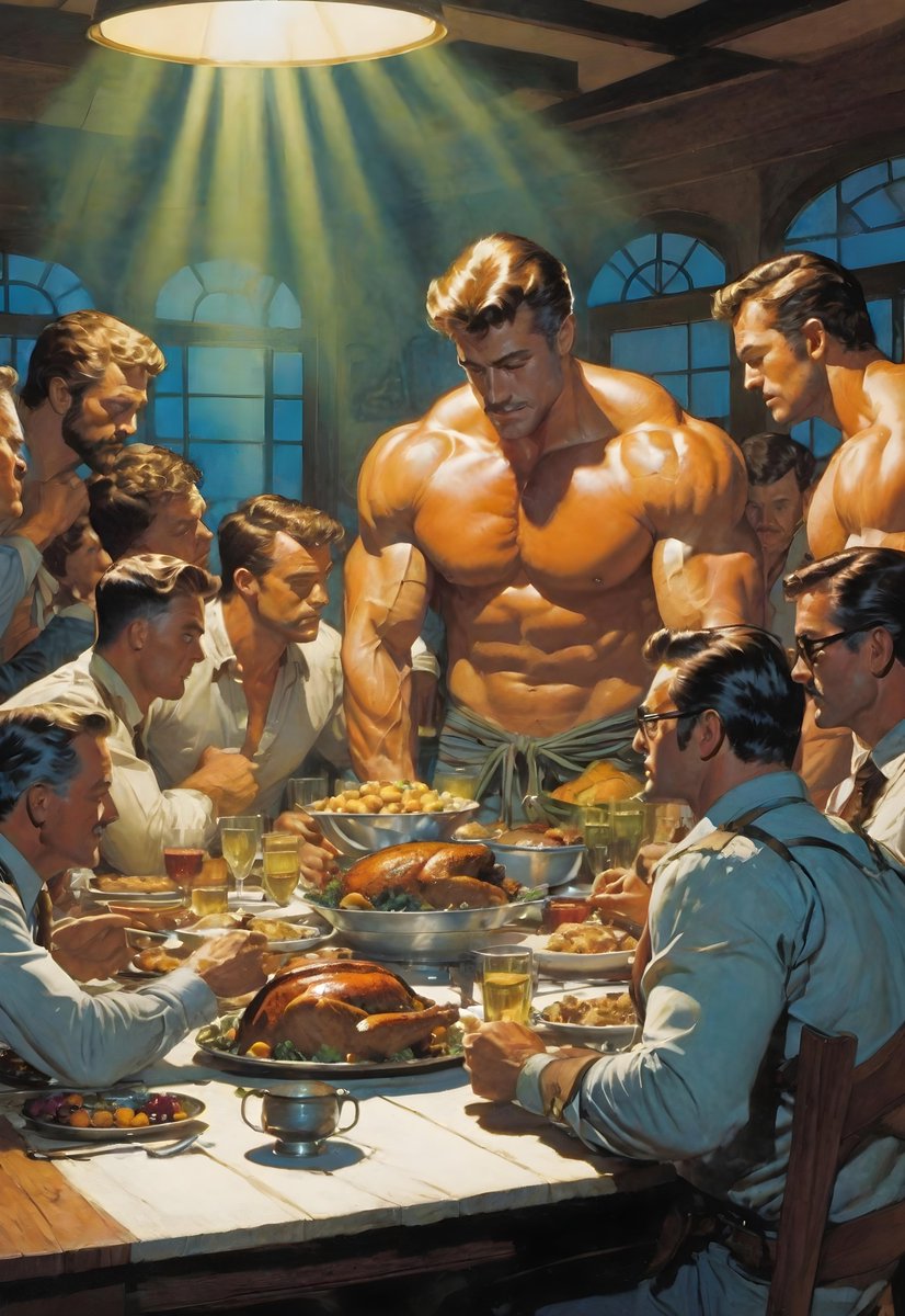 DannyBoy6k's tweet photo. Happy Thanksgiving to the Americans today. 
#aimuscle #aiguys https://t.co/cTEXio76wA