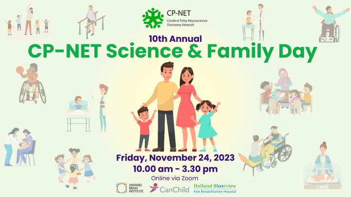 📢 Don't miss out on the CP-NET Science and Family Day event happening TOMORROW! 🌟 Join us for a virtual adventure of learning, connection, and fun in the world of cerebral palsy research.
Register now: forms.office.com/r/gLHergbWER

#CerebralPalsy #VirtualEvent