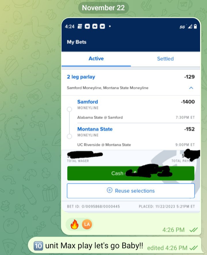 kingdee8724's tweet photo. We hit our 1st 10u play ever, And boa was it a Sweat with @montanastate
#GamblingX
CBB Record: 20-8 ATS (71.4%) 🏧🏦
#CollegeHoops #ProfessionalHandicapper
•I love my clients 💯....I do this for them!! Gaining Financial Freedom and We Changing Lives #ThatPart
Tap in 📲 https://t.co/fp6prBItwd