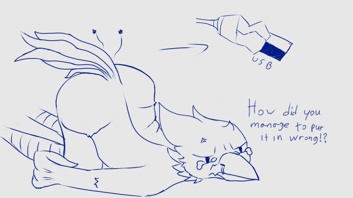 AcuteEye707's tweet photo. Not a turkey but a bird getting stuffed. Little back and forth drawing with @BiskieRisky https://t.co/3Ou7cwRwyg
