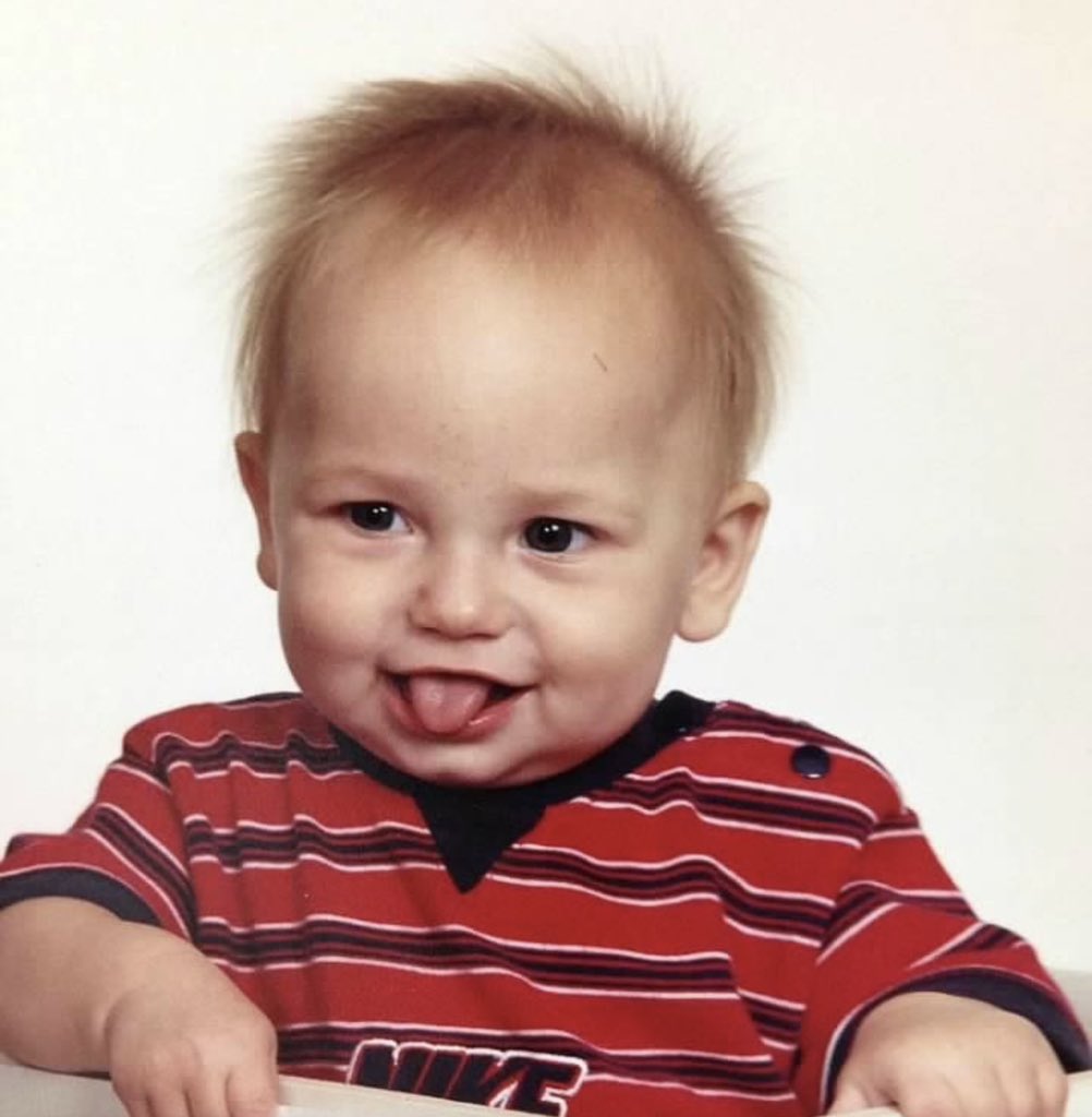 MaryAnnSturm2's tweet photo. I’m not real sure how this little dude is 21 years old today, but here we are!  Happiest of birthdays to you, Brayden Sturm!!!  He’s officially legal!!!  🎁🎈🎂🎉🥳 https://t.co/KgTkBjTqZW