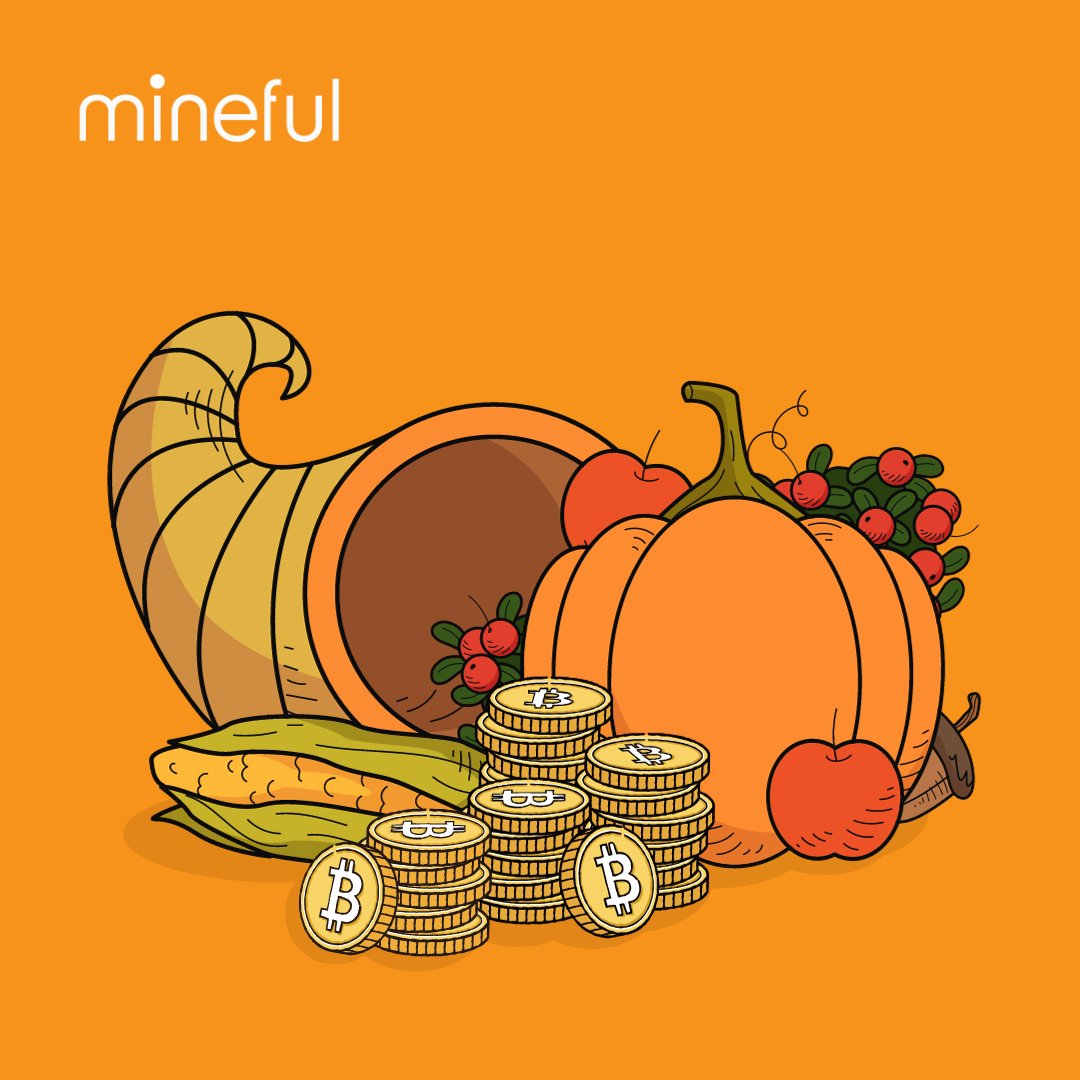 OfficialMineful's tweet photo. Happy Thanksgiving!
In the crypto-sphere, where bytes align, #Bitcoin whispers thanks in blockchain sign. On Thanksgiving Day, a digital toast, Decentralized gratitude, a currency boast. In the blockchain feast, we find delight, A crypto harvest, a thankful byte. #BitcoinThanks https://t.co/NyqNcuTFFR