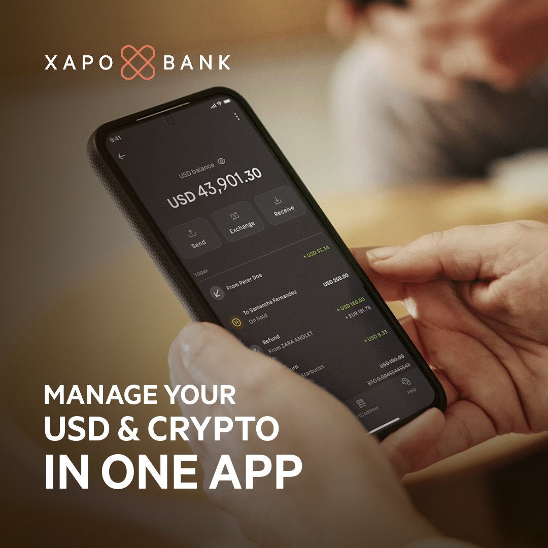 Xapo Bank Allows USDC Deposits & Withdrawals