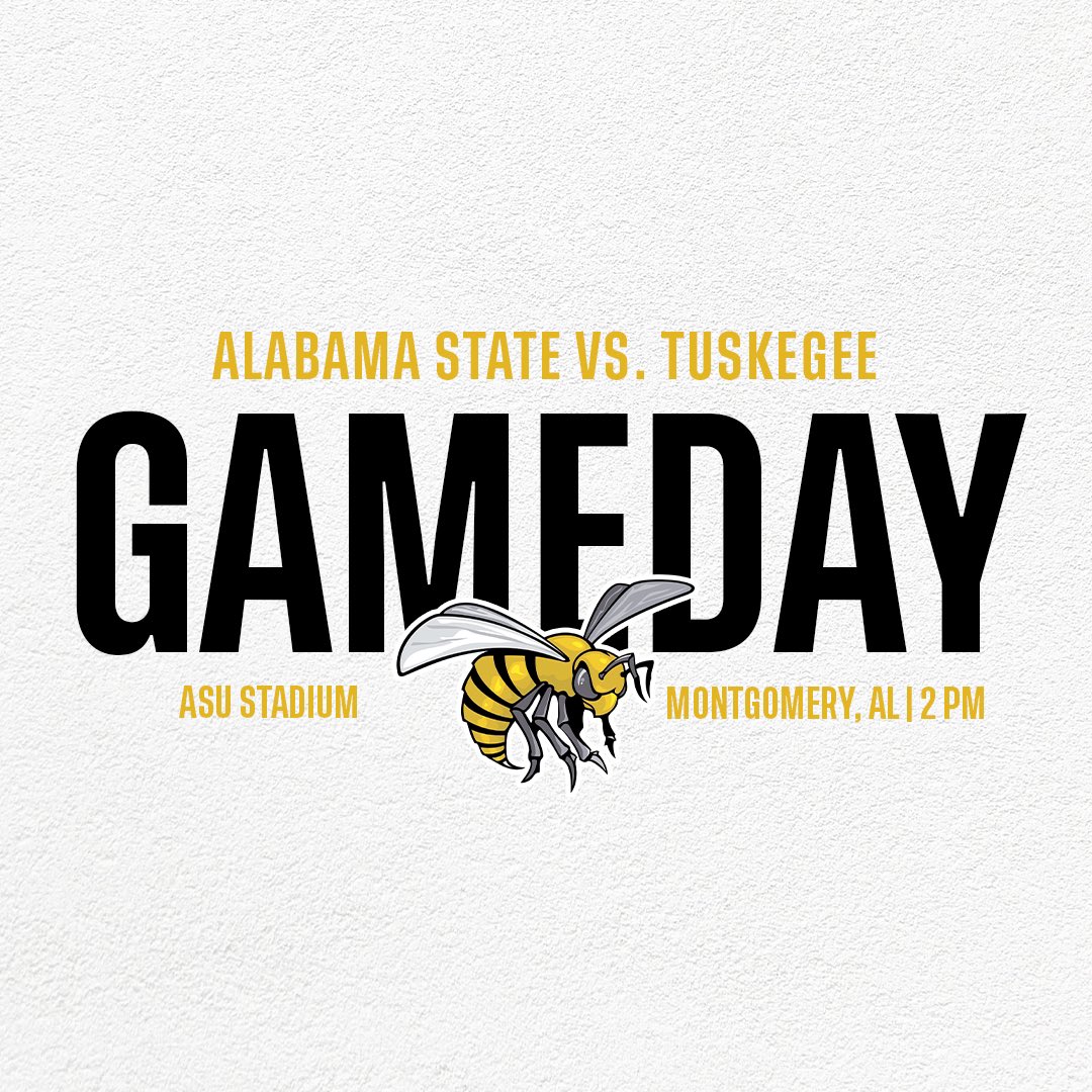 GAMEDAY! 🏈🐝 It’s the Turkey Day Classic in Montgomery! The Hornets battle Tuskegee at 2 PM today! 🖤🐝