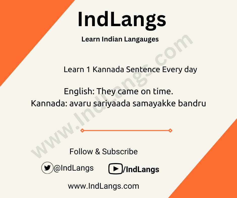 IndLangs's tweet photo. Spoken Kannada Sentences
#Indianlanguages
#learnlanguage
#kannada
#learnkannada
#spokenkannadaclasses
#varnamalainkannada
#kannadaalphabets
#bengaluru
#bangalore
#karnataka https://t.co/n6KmwhYo9s