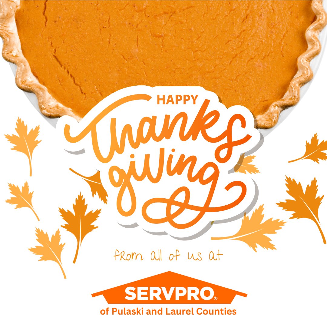 May your hearts (and stomachs) be full today 🧡 #HappyThanksgiving from SERVPRO! 

🦃 Our offices are CLOSED today 11/23 and tomorrow 11/24, but our crews are on standby 24/7 for emergency restoration services.