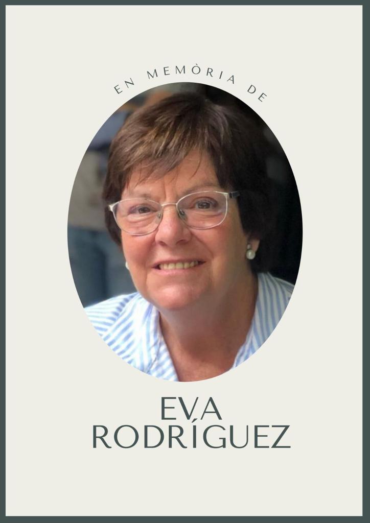 El pròxim dimarts 28 de novembre ens trobarem a les 17:30 a La Salle Comtal per tenir un moment tranquil i compartit en record de la nostra amiga, companya, professora... Eva Rodríguez. 
Tots aquells qui voleu participar esteu convidats. 

Gràcies