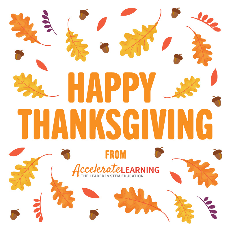 TheMathNation's tweet image. From our family at Accelerate Learning to yours, warmest wishes for a delightful Thanksgiving celebration! 🦃 🍁