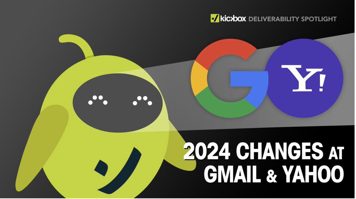DMARC for #emailmarketing just got serious, buff.ly/3SvyDzD for #gmail and #yahoo it’s not a nice to have any longer it’s essential as @kickbox reminds us