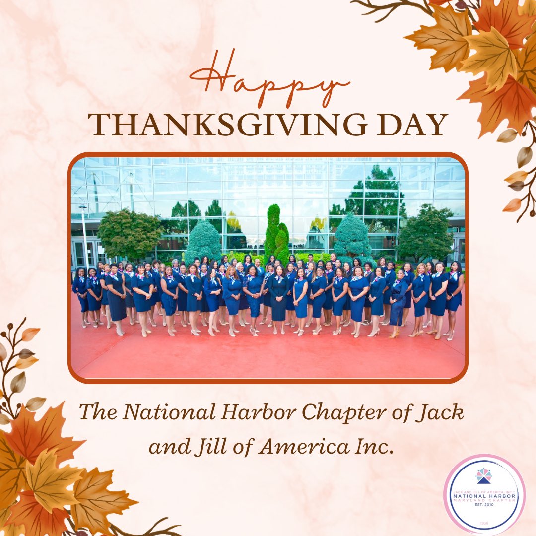 We’re wishing you and your family a Happy Thanksgiving! Enjoy this special day with family and friends. 🦃🍁🍂

#nhcjj #jjeasternregion #jackandjillofamerica💗💙💗