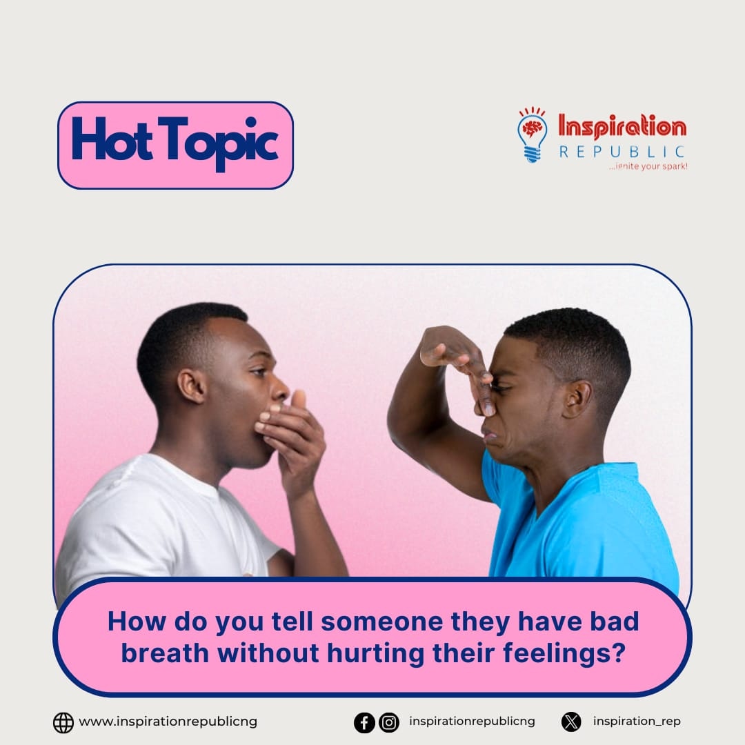 dradebayo's tweet photo. Have you ever been in this position before? How do you tell someone their breath isn't on point?🤔 Please tell me how you'd go about it 🙂
#BadBreathe #Halithosis https://t.co/LjQl0MUzUH