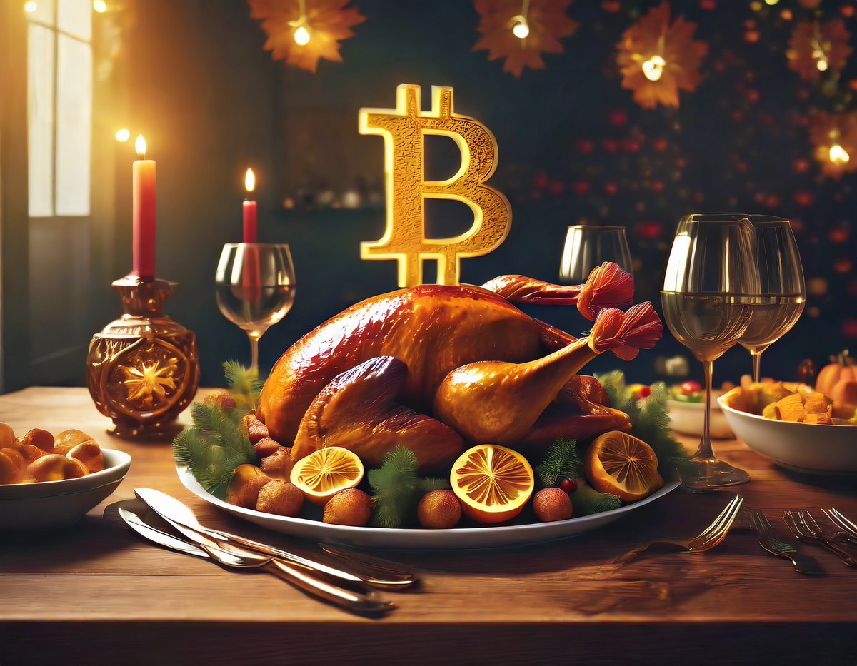 MinersetCrypto's tweet photo. This Thanksgiving, we're grateful for our incredible Bitcoin community who've joined us on this exciting journey. Your support and enthusiasm inspire us every day. Wishing you all a day filled with warmth, joy, and gratitude. 🦃🧡 #Thanksgiving #Bitcoin #BitcoinTurkey #AI https://t.co/ERlscjbkuJ