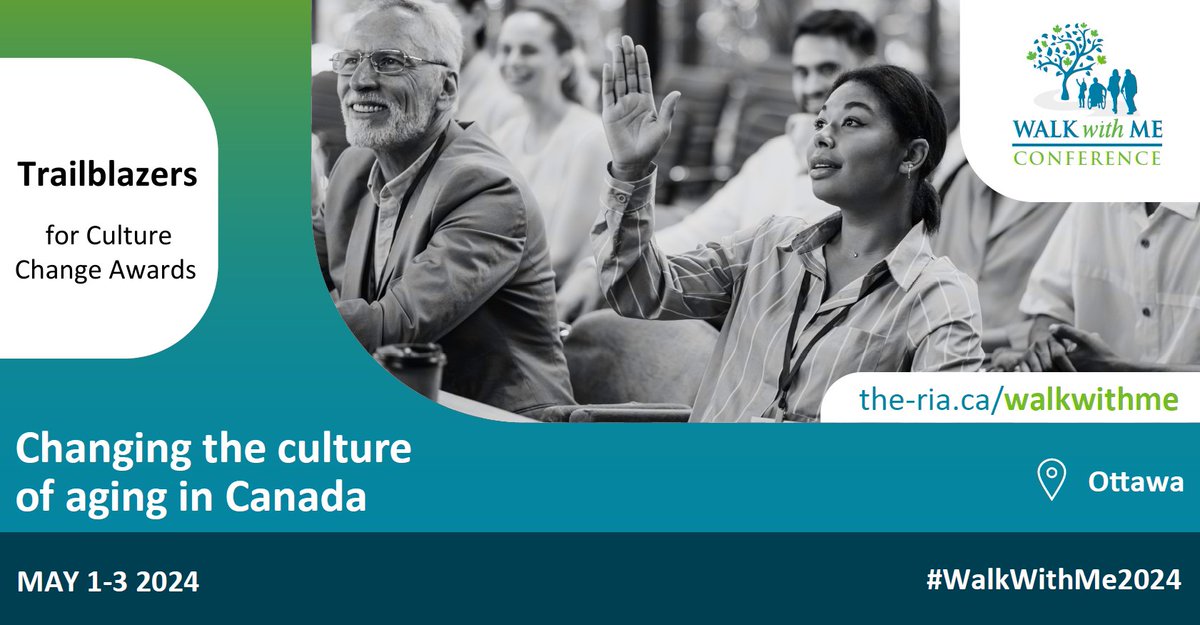 Aging_Institute's tweet photo. Join us in celebrating the trailblazers of senior living care. Nominate a standout individual or group for the #WalkWithMe2024 Trailblazers for Culture Change Awards. Let’s honour those leading the way in enhancing life for older adults. Nominate now: https://t.co/vfkmAIA8w5 https://t.co/RshRj2i3fm