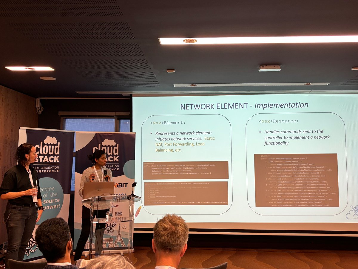 RohitYadavCloud's tweet image. Pearl and Alex talk about the new VMWare NSX SDN integration to support VPCs in #CloudStack #CScollab2023