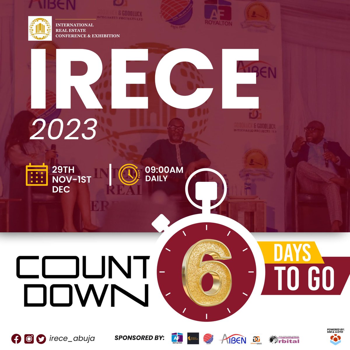 simandlloydltd's tweet photo. 6 Days to go and we know you’re ready as we are 💃

IRECE 2023

To register, check link in Bio https://t.co/PP06sgGr1N
