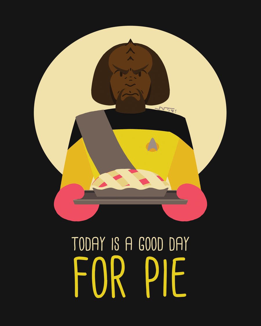 Happy Thanksgiving to all, and to all a pie bite. 🥧 🖖 #roddenberry #thanksgiving2023 #StarTrek