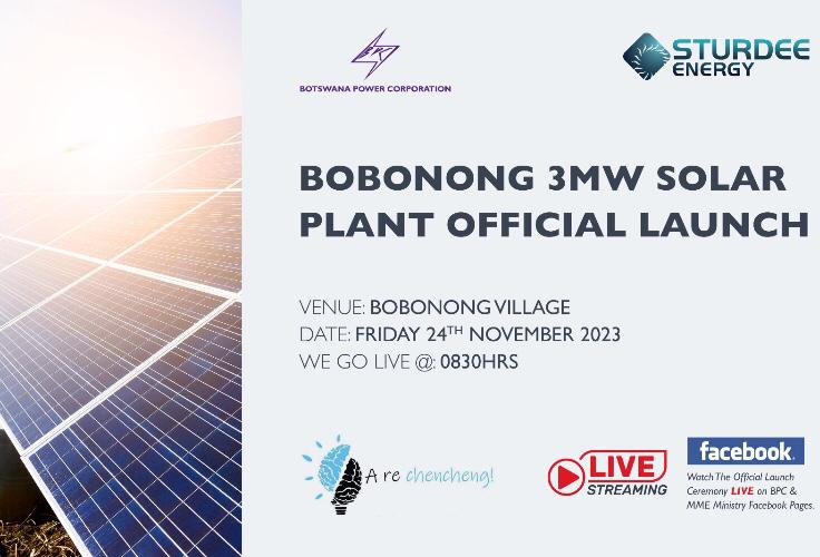 Sturdee Energy (@sturdee_energy) on Twitter photo Official launch will be streamed tomorrow on <a href="/BPCBw/">Botswana Power Corporation</a> Facebook. Joined the event live and share in the festivities.
#sturdeeenergy #renewableenergy #bostwana Official launch will be streamed tomorrow on <a href="/BPCBw/">Botswana Power Corporation</a> Facebook. Joined the event live and share in the festivities.
#sturdeeenergy #renewableenergy #bostwana