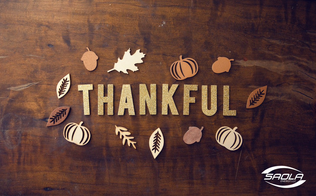 SaolaEnergy's tweet photo. Happy Thanksgiving to all our customers and employees! We are grateful for your continued support and dedication. We hope you enjoy this special day with your loved ones. #Thanksgiving2023 #Grateful https://t.co/rgbHORU6GE