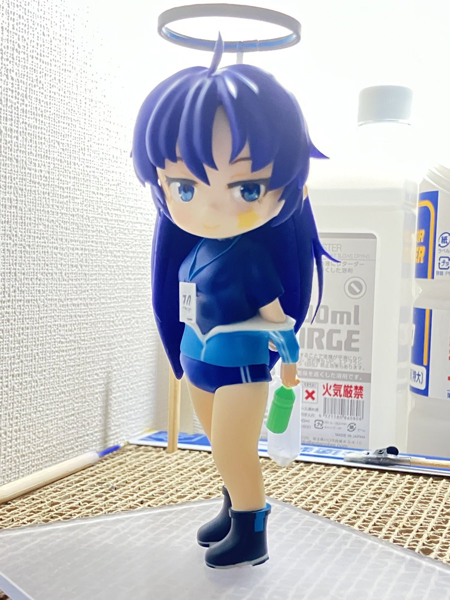 osakana765's tweet photo. 体操服ユウカ完成したぜ〜
モデリング（ワイ）
3Dプリンターで出力（ワイ）
塗装組立（ワイ）
紆余曲折、達成感すごいぜ！！！！ https://t.co/9fX1SvIJtU