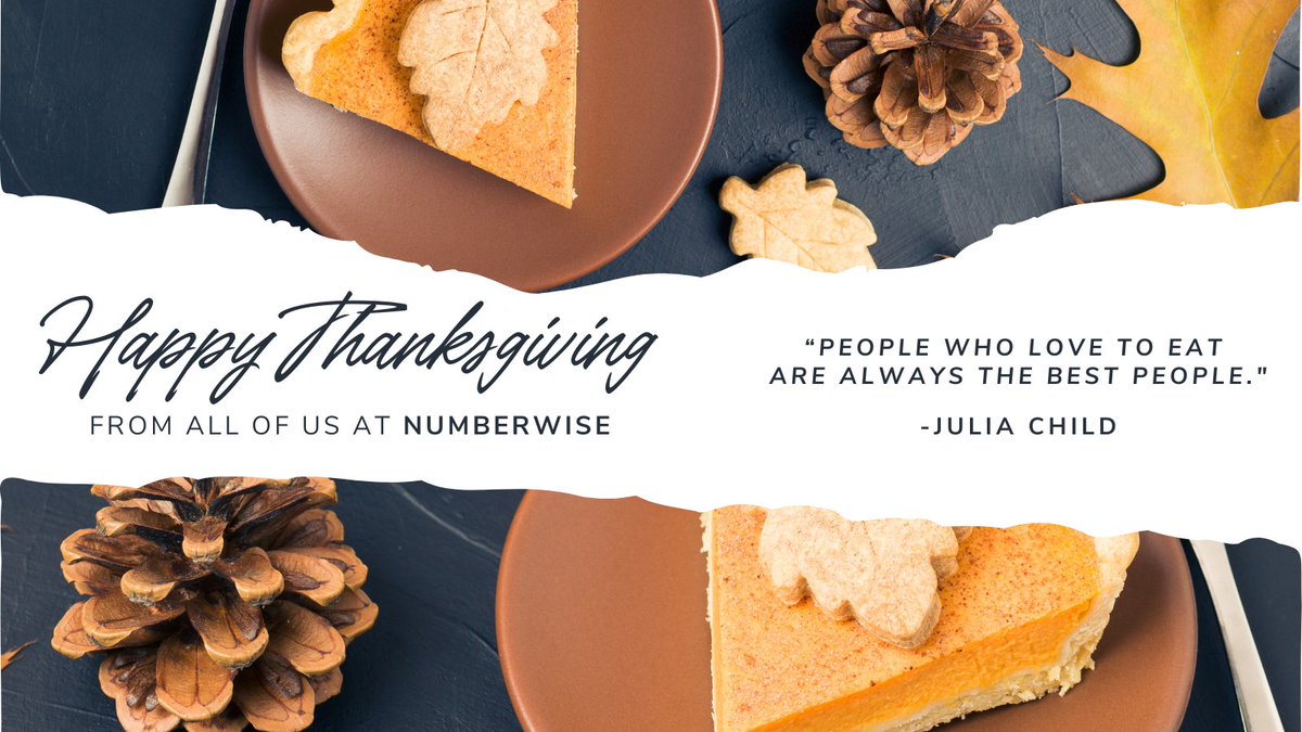 numberwisebooks's tweet photo. "People who love to eat are always the best people." -Julia Child

We agree! Happy Thanksgiving from the team at Numberwise. https://t.co/U12wYlnwyT