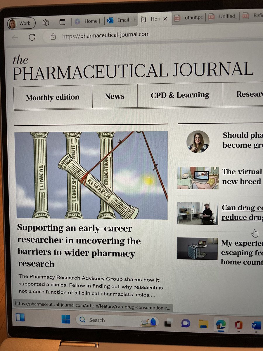 Thrilled to see👇on the ‘front’ of @PJOnline_News, highlighting the importance of #clinicalacademics in the future of healthcare. Read on to see how we are facilitating and championing Pharmacy Research up North. Or contact @hazelr_j to come see 🤩 pharmaceutical-journal.com