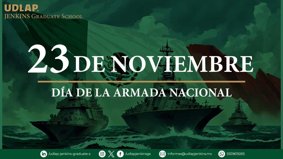 Hoy conmemoramos el Día de la Armada Nacional. Agradecemos a nuestros marinos por su arduo trabajo, sacrificio y lealtad. ¡Son la fuerza que resguarda nuestras fronteras marítimas! 🇲🇽⚓