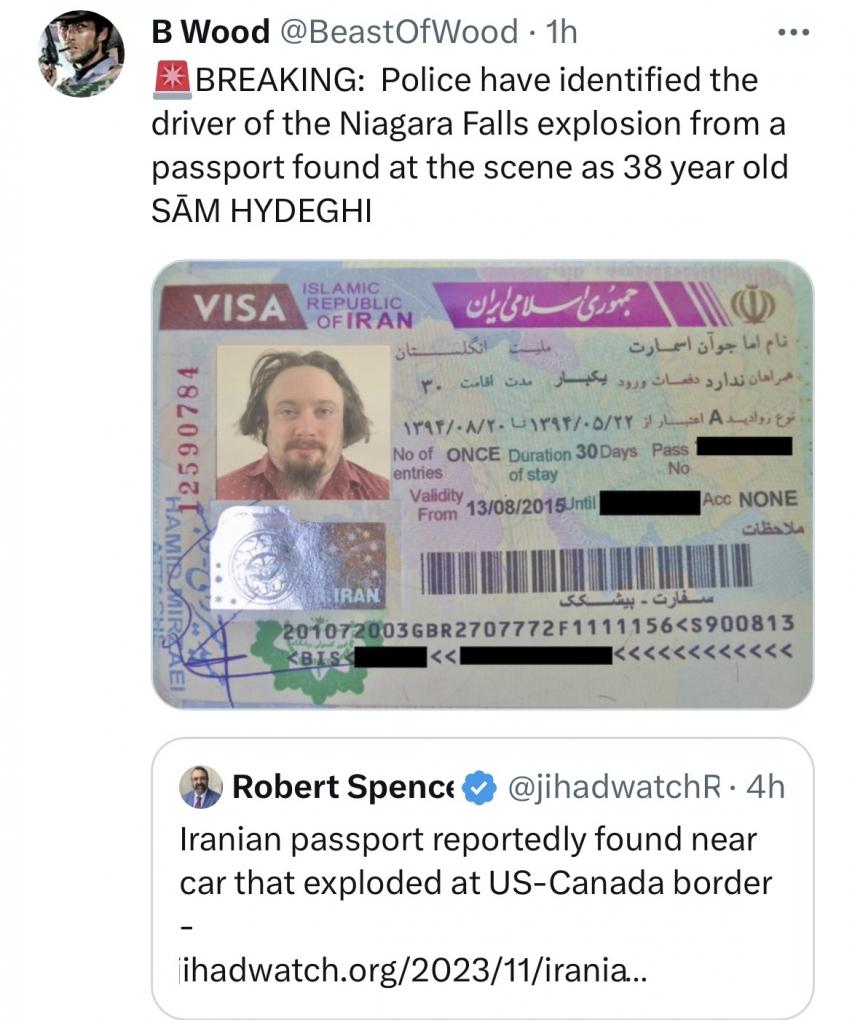 WELL - THIS COULDN'T HAVE BEEN A TERRORIST ATTACK, RIGHT?

Look what they found at the scene?

Nothing to see here - Just move on and don't worry about protecting our borders, right?