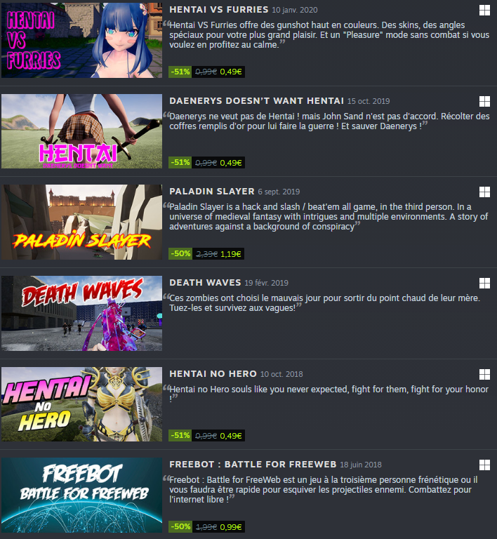 seed_wall's tweet photo. All SeedWall games on sale until November 28 !

https://t.co/VlFRLC7Gli 

#indiegame #indiegamedev #videogames #steam #UnrealEngine https://t.co/fecD4WpitH