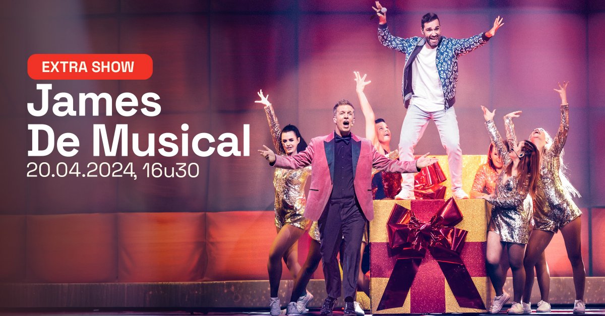 lotto_arena's tweet photo. EXTRA SHOW! James De Musical mét Metejoor staat ook op ons podium op 20 april 2024 om 16u30! Tickets zijn meteen beschikbaar!
🎟 https://t.co/TCwVAyNBfG
#JamesDeMusical #Metejoor #LottoArena #Play4 #Tickets #Studio100 @ticketmasterben https://t.co/fjgNCP2A9y