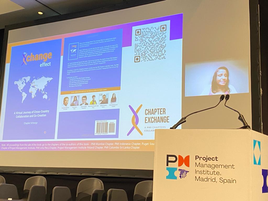 priyaPatra's tweet image. That is #theXchangeEffect
Presenting our #pmichapterxchange story to our PMI Madrid, Spain friends
The story of some passionate chapter leaders who
Embraced Curiosity
Made it Easy
Aimed real high!
Was Welcoming
And the result #togetheWecan
#PMIMadrid #GestiónDeProyectos