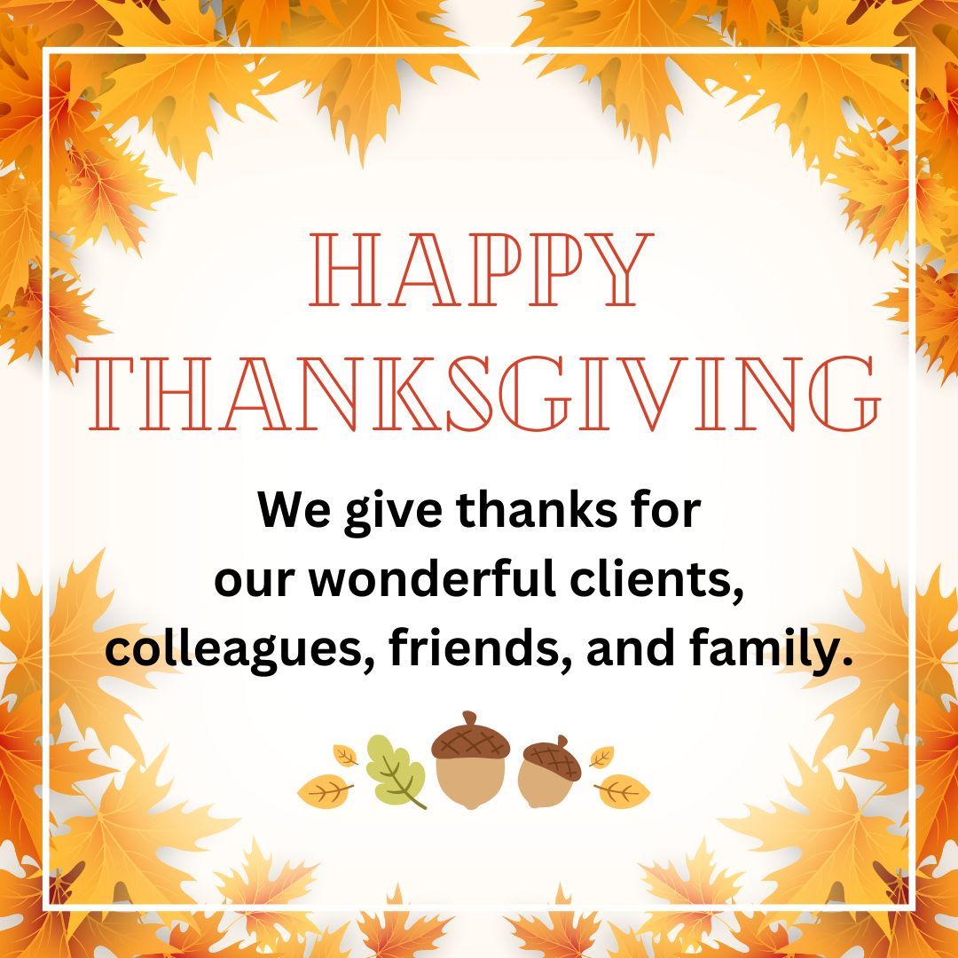 🦃 We have a long list of things we're grateful for this year, and at the top is our relationships with all the amazing people in our lives. We're wishing you a sweet and happy Thanksgiving! 🥧