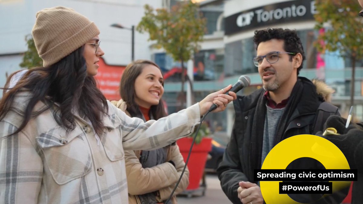 #PowerOfUs Believer: Spotted at Dundas Square, <a href="/GenWellProject/">GenWell</a> has been spreading civic optimism by hosting Talk To A Stranger Week! Research suggests that it may be a valuable way to increase happiness, feel a greater sense of belonging, build trust and create safer communities.