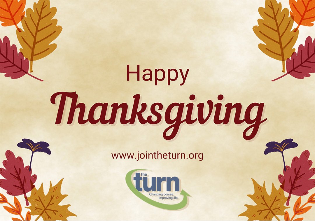 JoinTheTurn's tweet photo. Happy Thanksgiving to all! #happythanksgivng #turkeyday #changingcourseimprovinglife https://t.co/xbIbFc48UT