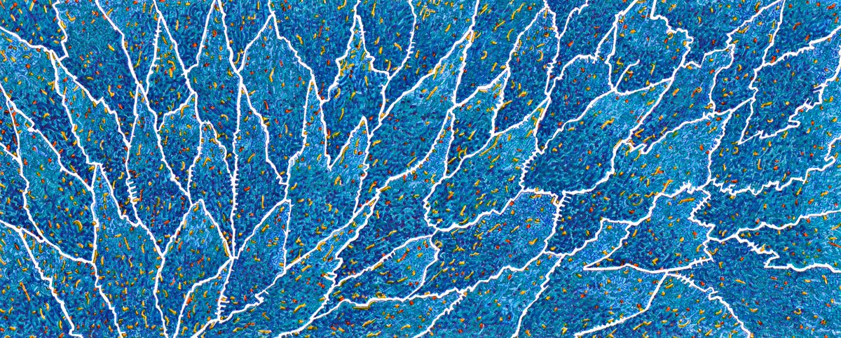 「#青で繋がるみんなの輪 #ペン画」|安藤光のイラスト