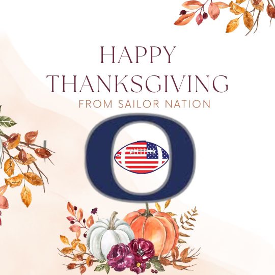 Happy Thanksgiving to our Sailor Nation Families. ⚓️💙🤍🏈🍁🦃