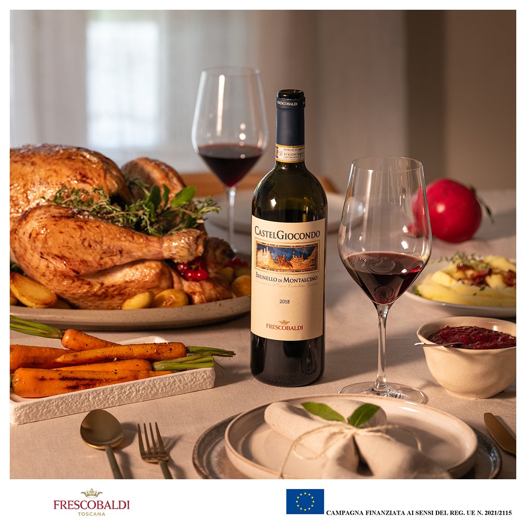 Better together. Your loved ones around the table and CastelGiocondo Brunello di Montalcino: everything is set for a #Thanksgiving to remember.

#Frescobaldi #MarchesiFrescobaldi #FrescobaldiVini #ToscanaDiversity