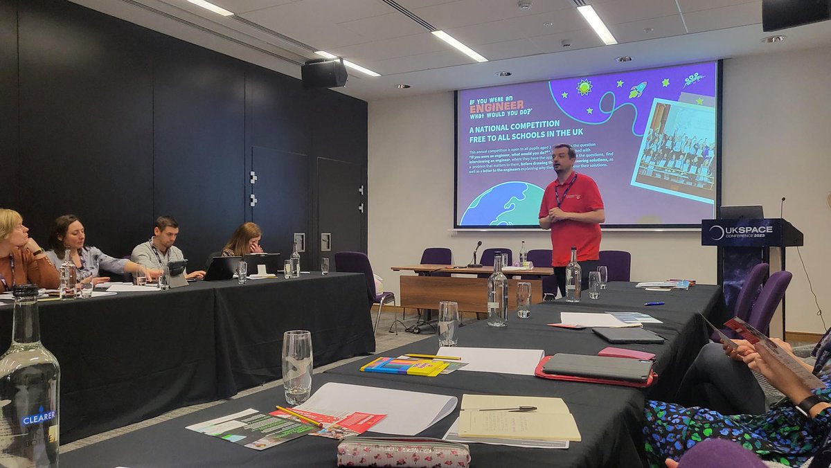 primaryengineer's tweet image. We&apos;ve spent the last few days in Belfast for the @ukspaceconf 🚀

We hosted a teacher workshop promoting the joy of our @Leadersaward competition with @STEMHubNI! Great to see so much enthusiasm and engagement 👏
#UKSC2023
