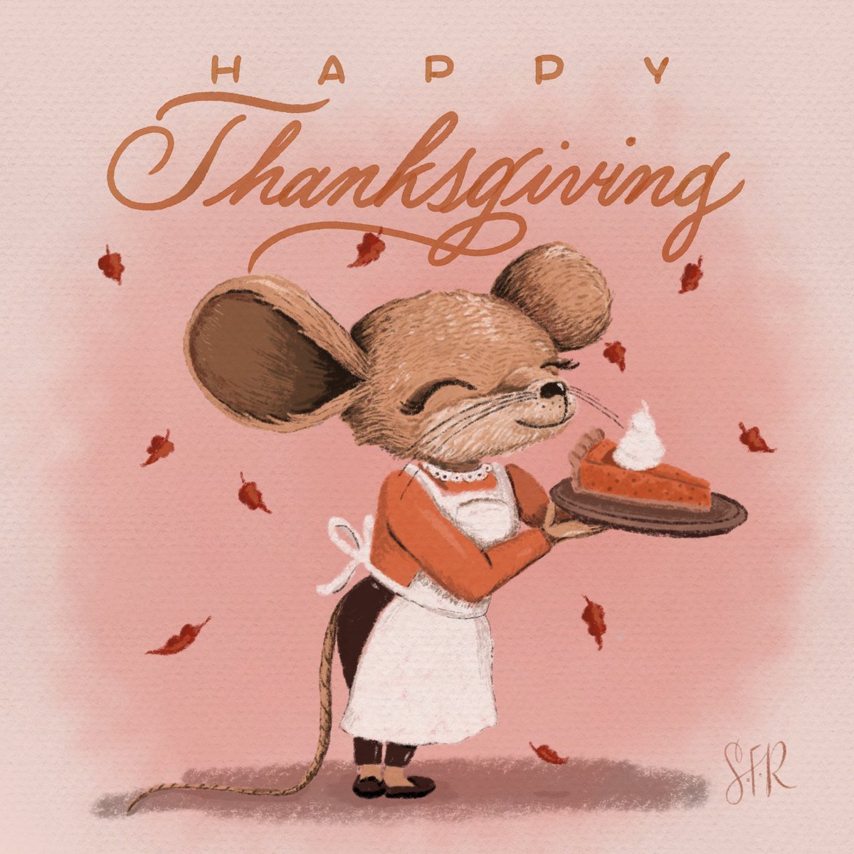 TGM GM! As my fav gospel song reminds: every day is a day of thanks giving &amp; every day I am blessed. Blessed to be in the company of y’all: GMing, building, pushing forward, connecting, resonating, supporting. TY. (Special thnx to @sarah_script for art as sweet as 🎃 🥧) ❤️ 🦃 🍁