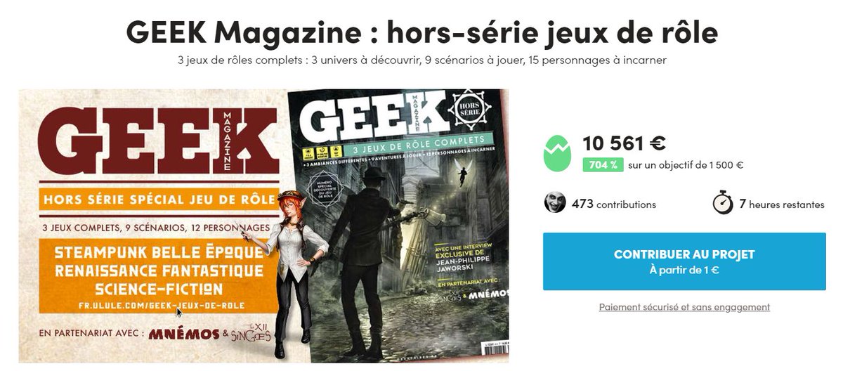 GEEKTRIBES (@geektribes) on Twitter photo 𝐏𝐥𝐮𝐬 𝐪𝐮𝐞 𝐪𝐮𝐞𝐥𝐪𝐮𝐞𝐬 𝐡𝐞𝐮𝐫𝐞𝐬...
C'est la dernière ligne droite pour notre financement participatif !
Avec <a href="/editionsmnemos/">Les éditions Mnémos</a> et Les XII singes, nous sommes très fiers de pouvoir vous amener ce projet. Merci pour votre soutient !
➡ fr.ulule.com/geek-jeux-de-r… 𝐏𝐥𝐮𝐬 𝐪𝐮𝐞 𝐪𝐮𝐞𝐥𝐪𝐮𝐞𝐬 𝐡𝐞𝐮𝐫𝐞𝐬...
C'est la dernière ligne droite pour notre financement participatif !
Avec <a href="/editionsmnemos/">Les éditions Mnémos</a> et Les XII singes, nous sommes très fiers de pouvoir vous amener ce projet. Merci pour votre soutient !
➡ fr.ulule.com/geek-jeux-de-r…