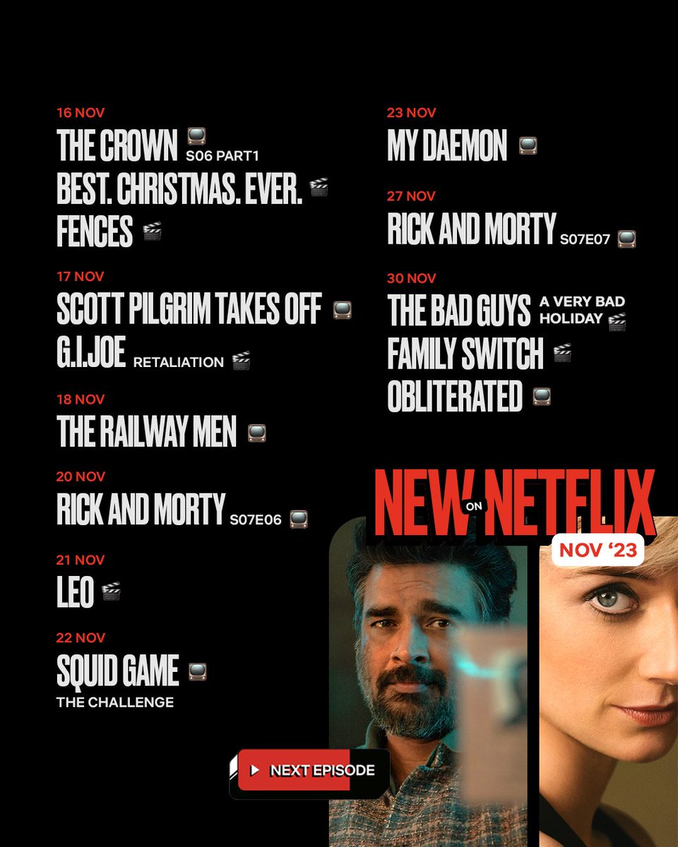 Netflix_innnn's tweet photo. November is for the crowning of heroes 👑

#WhatToWatch #NewOnNetflix #NetflixForAll https://t.co/j77QSVakza