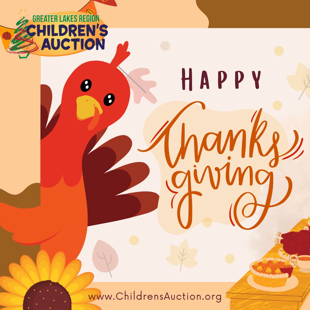 glrcauction603's tweet photo. From all of us at GLRCA Happy Thanksgiving!

#GLRCA #HappyThanksgiving #ChildrensAuction #LakesRegionNH #Family #Friends #BestWishes #GivingBack #ItsForTheKids https://t.co/iywfAhTt2L