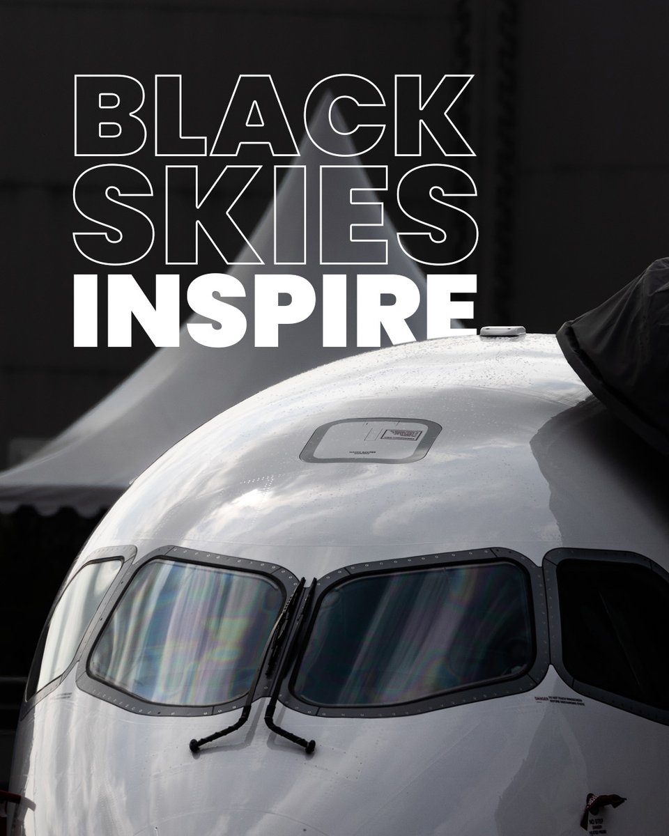 Under the vast canvas of black skies, dreams take flight and inspiration soars. 🌌✈️ Join us at the Paris Air Show as we celebrate the limitless potential of aviation. 🚀💫 #ParisAirShow #BlackSkiesInspire