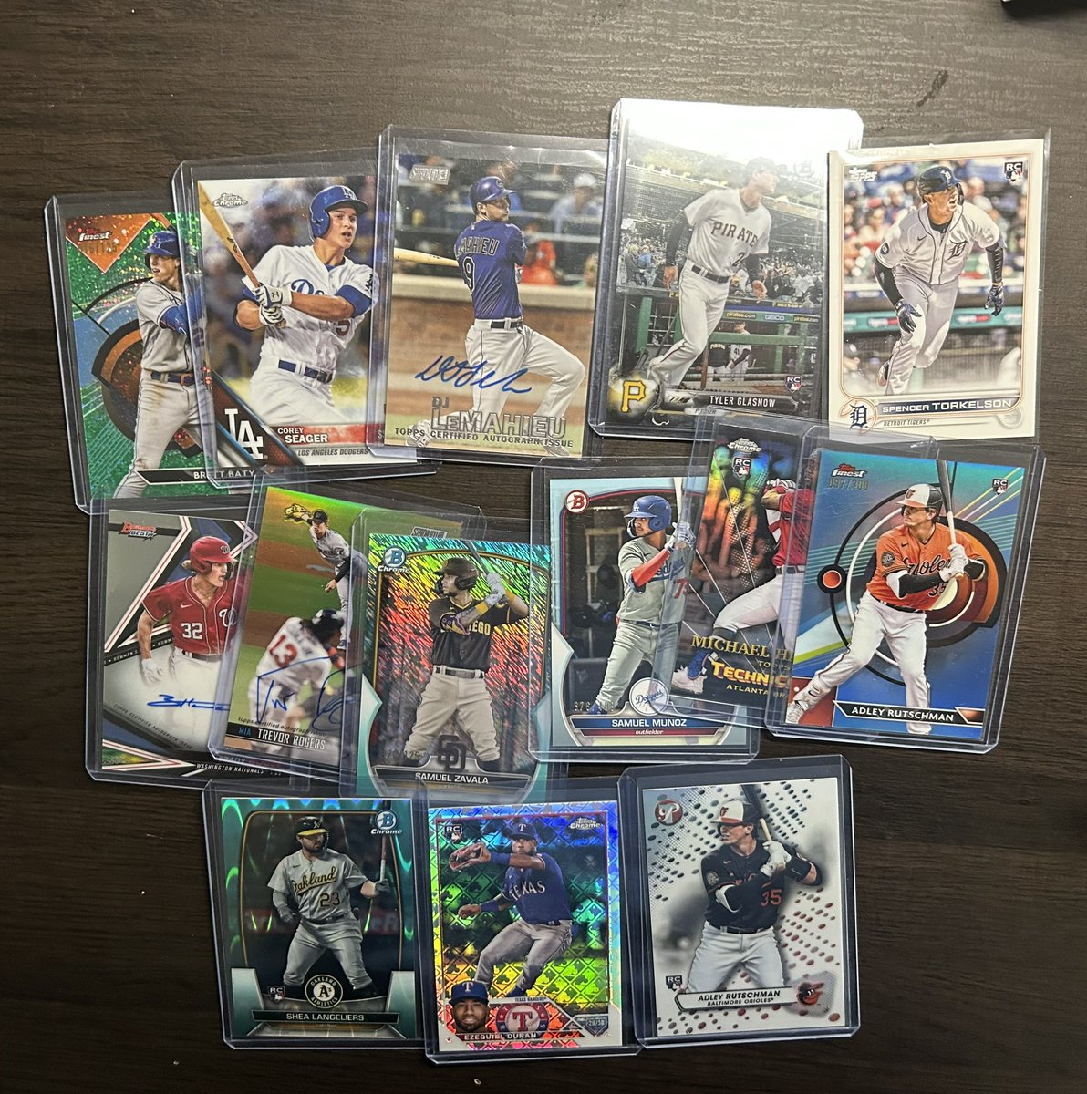 AustinF0421's tweet photo. Happy Thanksgiving everyone! In honor of the day, I’m going to be running a giveaway! All you have to do is follow my page, follow @ProspectsWorldW, like this post, and retweet. Winner takes everything. Best of luck everyone! https://t.co/Y1vbosueVN