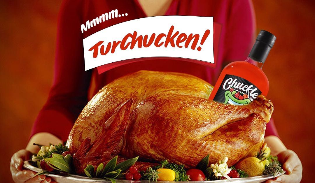 RumChuckle's tweet photo. It's finally time to prove to Aunt Carol that you CAN cook and you can ~obviously~ be trusted to not ruin Thanksgiving dinner like last year... We give you, the #TurChucken 🦃 https://t.co/1W8uF8WPzS