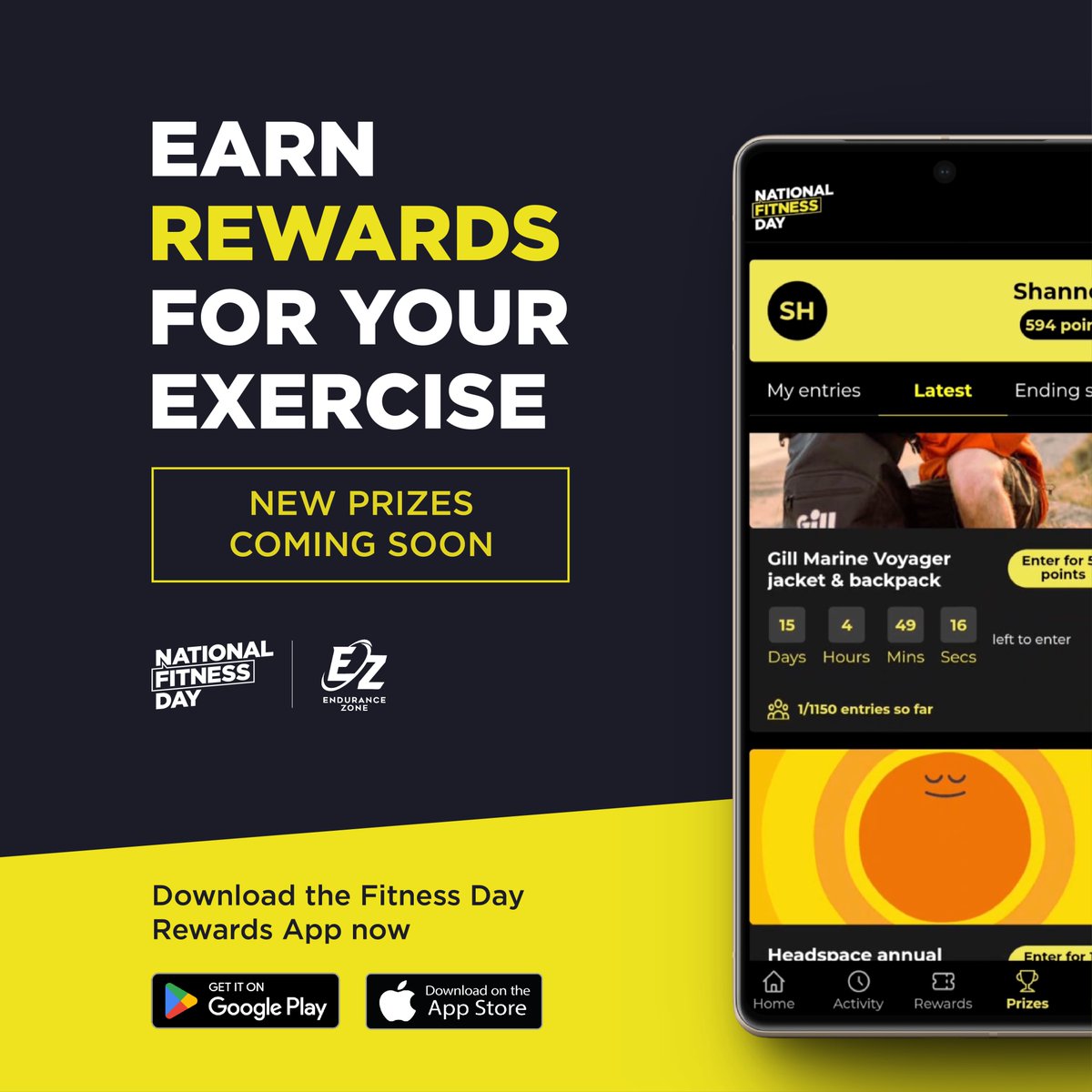 There are just over 5 weeks left of 2023, so now is the perfect time to start on your health and fitness! The Fitness Day Rewards app is the perfect motivator, rewarding you for being active, with new exclusive prizes coming soon. Download the app now 👇 endurancezone.com/national-fitne…