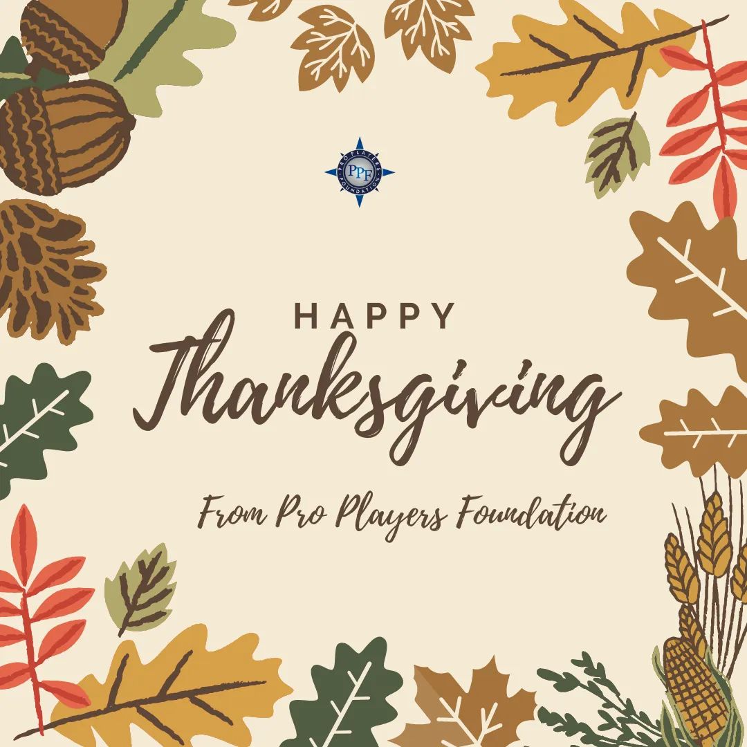 ProPlayersFndn's tweet photo. We are thankful for many things this year and we are grateful to be able to impact the lives of kids across North Texas. Happy Thanksgiving from Pro Players Foundation! https://t.co/bLwBgQoTDn