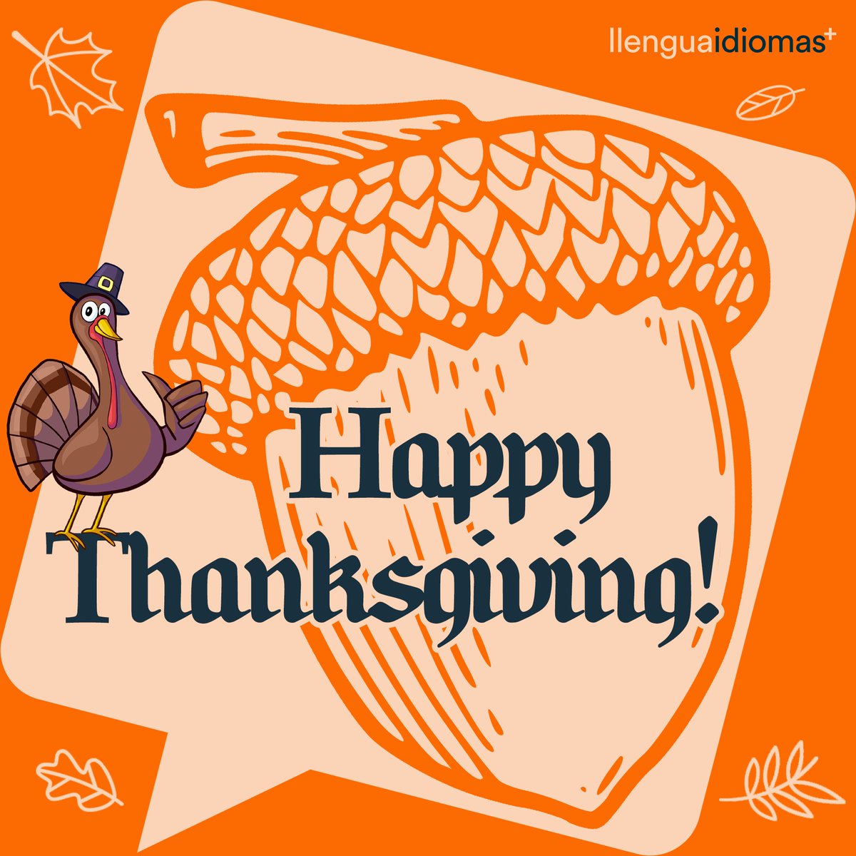 llenguaidiomas's tweet photo. #AcciónDeGracias (#Thanksgiving) es una de las festividades más importantes en EEUU. 🇺🇲 Se celebra anualmente el cuarto jueves de noviembre y es tradición pasarlo en familia y comer pavo ese día. 🦃
Y vosotros, ¿celebráis Acción de Gracias? 🥰 https://t.co/xn993lIEfG